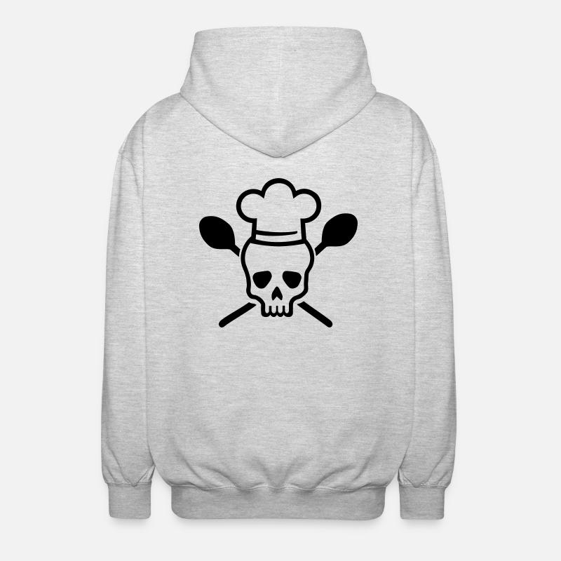 Cuisinier - Veste à capuche unisexe - gris clair chiné