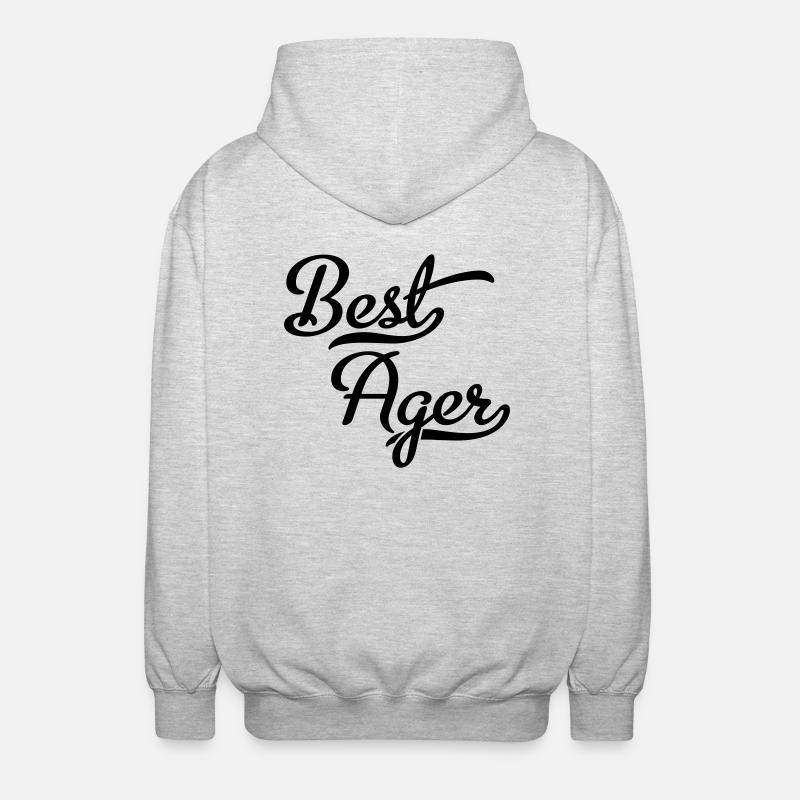 Best Ager - Unisex Kapuzenjacke - Hellgrau meliert