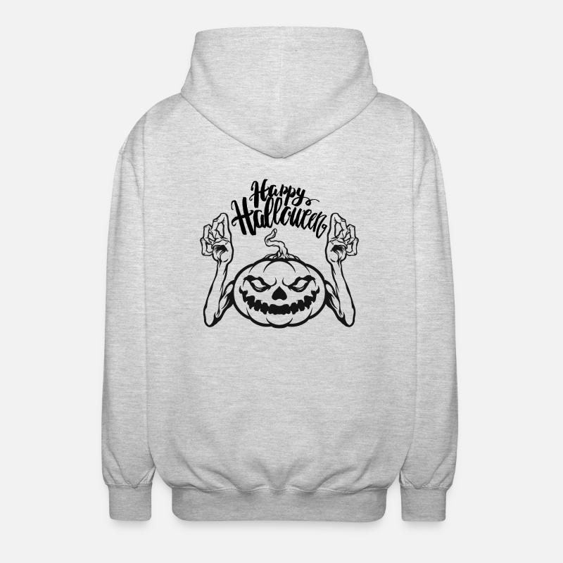 Halloween4 - Unisex Kapuzenjacke - Hellgrau meliert