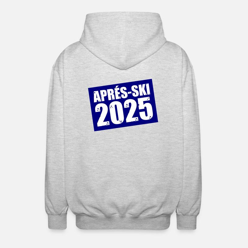 Après-ski 2025 - Veste à capuche unisexe - gris clair chiné