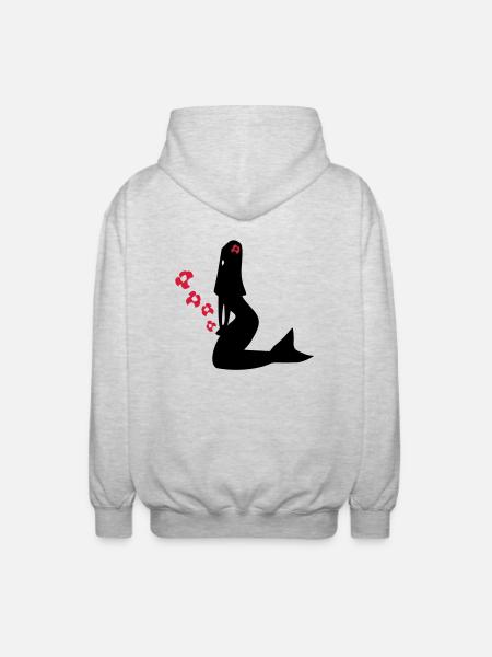 Mermaid - Unisex Hooded Jacket - light heather grey