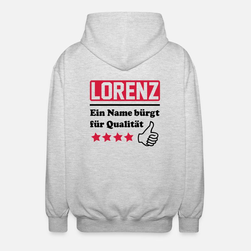 lorenz - Veste à capuche unisexe - gris clair chiné