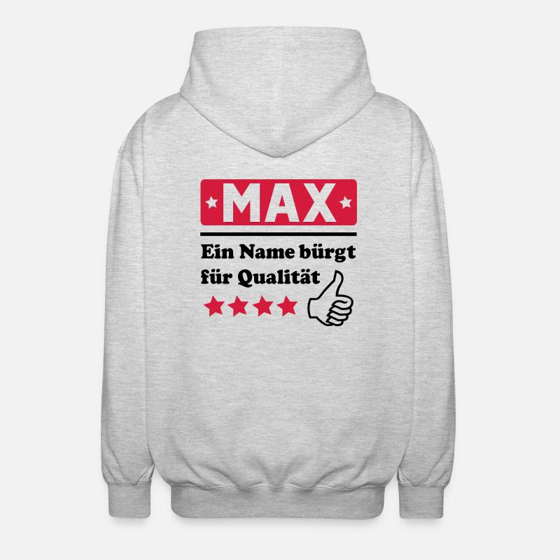 max - Veste à capuche unisexe - gris clair chiné