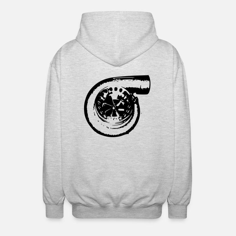 Turbo - Unisex Kapuzenjacke - Hellgrau meliert