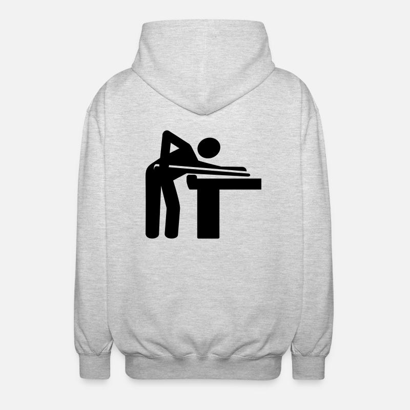 Billard - Veste à capuche unisexe - gris clair chiné