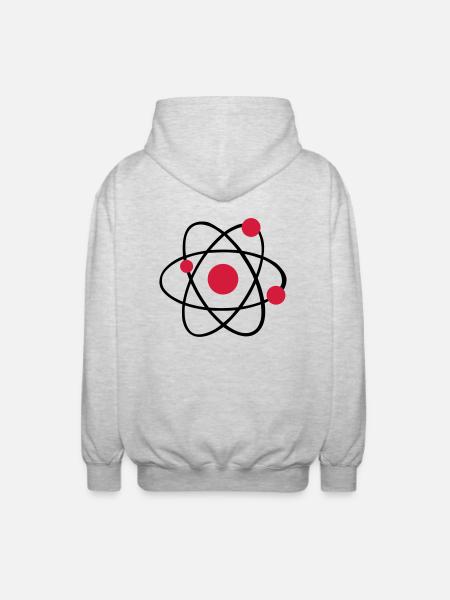 Atom - Unisex Kapuzenjacke - Hellgrau meliert