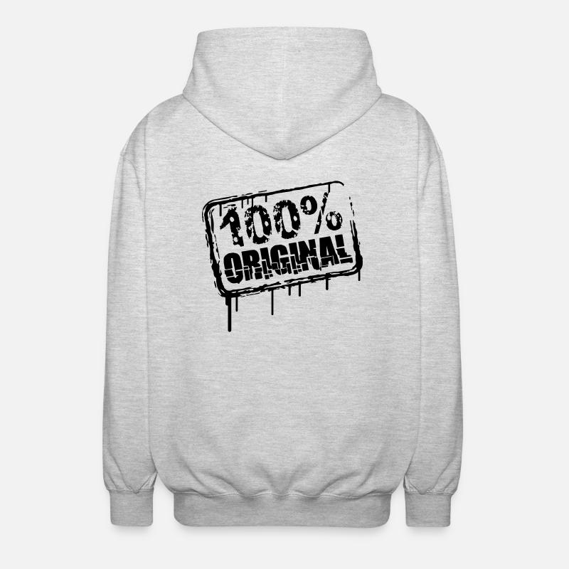 100 % original Stempel Cool - Veste à capuche unisexe - gris clair chiné
