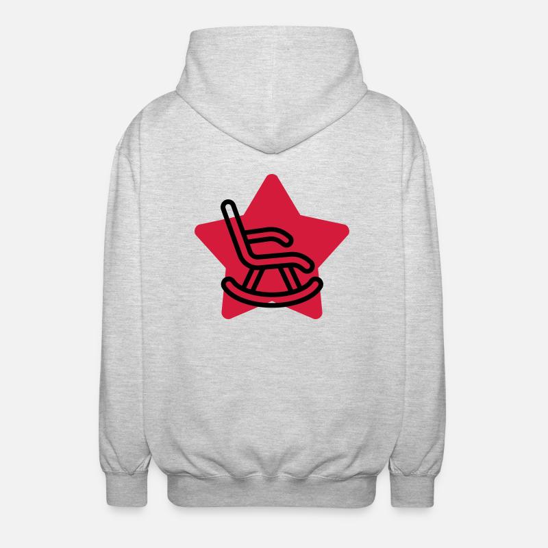 Ruhestand / Rentner / Rentnerin / Rente - Unisex Kapuzenjacke - Hellgrau meliert