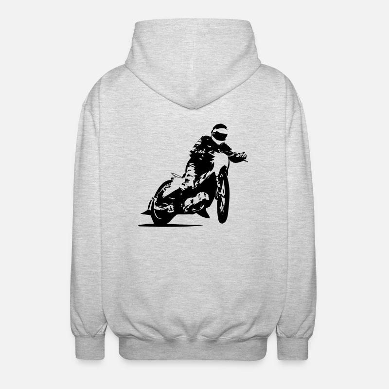 Speedway Racing - Veste à capuche unisexe - gris clair chiné