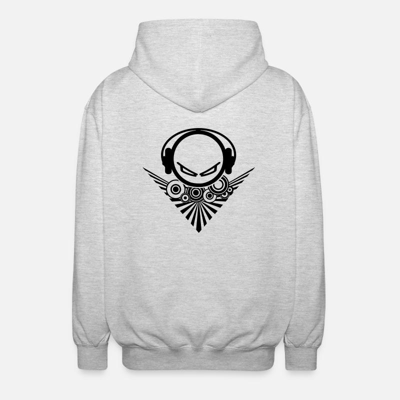 Diskjockey - Unisex Kapuzenjacke - Hellgrau meliert