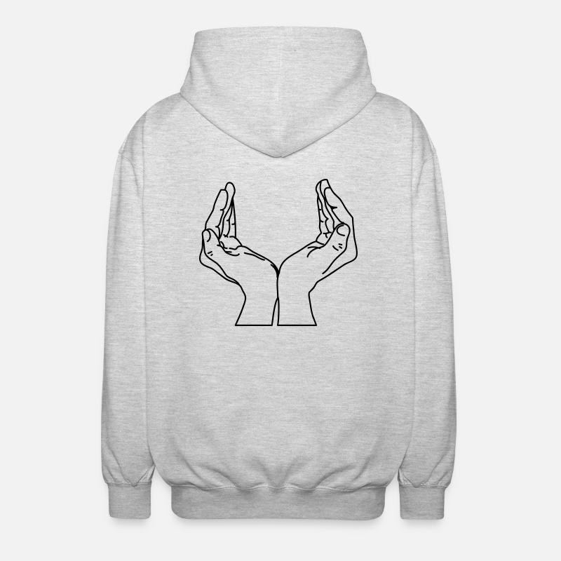 schalenhaende - Unisex Kapuzenjacke - Hellgrau meliert