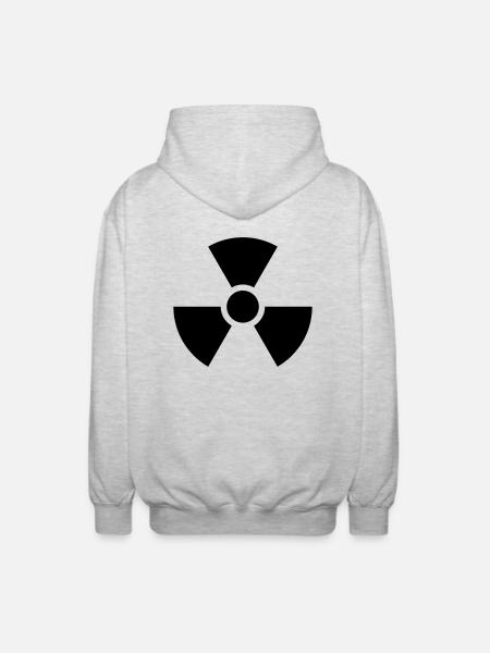 radioaktiv - Unisex Kapuzenjacke - Hellgrau meliert