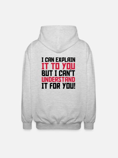 Explain - Veste à capuche unisexe - gris clair chiné