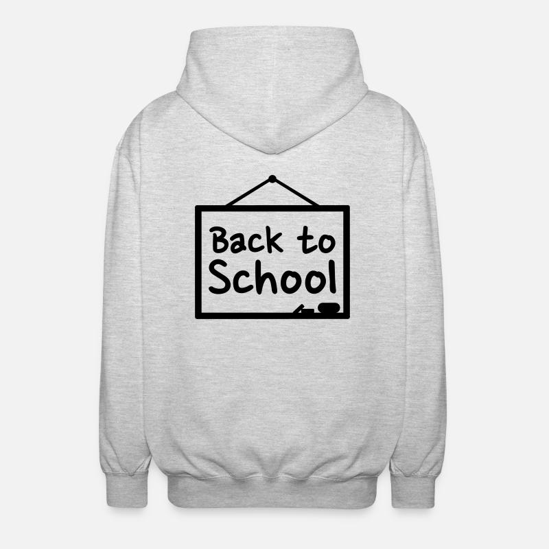 Back to School - Veste à capuche unisexe - gris clair chiné