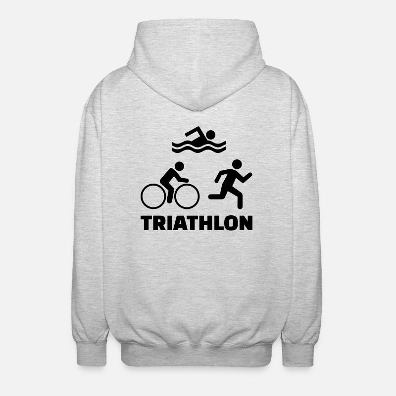 Triathlon - Unisex Hooded Jacket - light heather grey