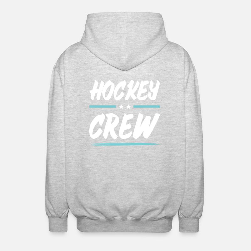 Équipe de hockey - Veste à capuche unisexe - gris clair chiné