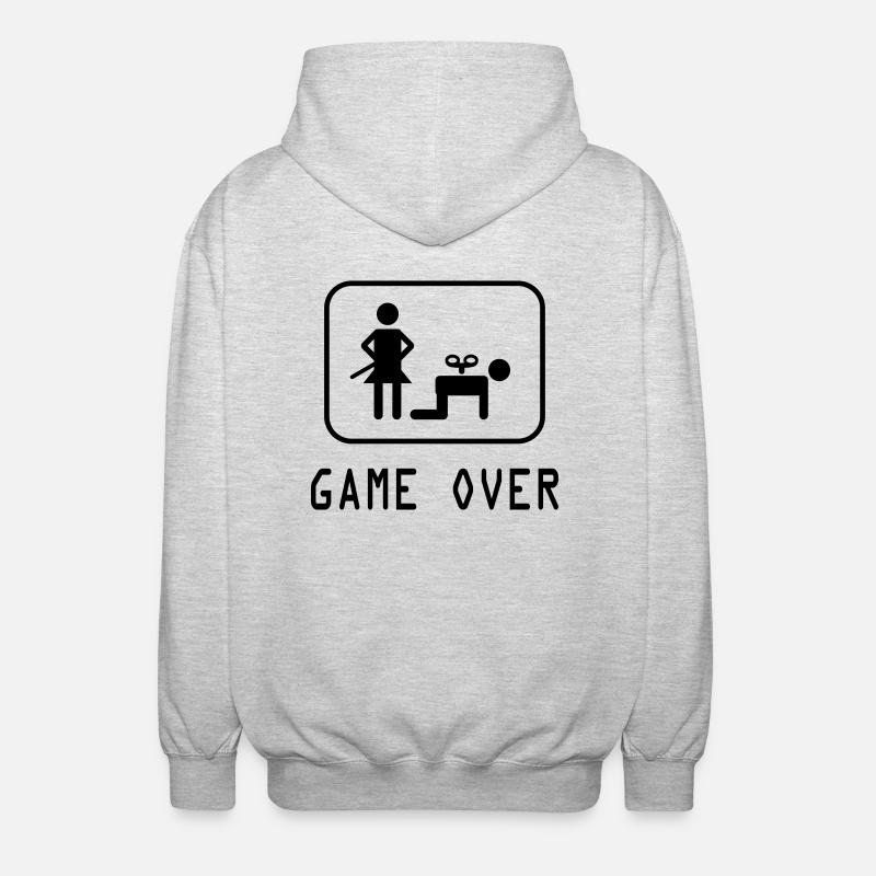 Game Over - Veste à capuche unisexe - gris clair chiné