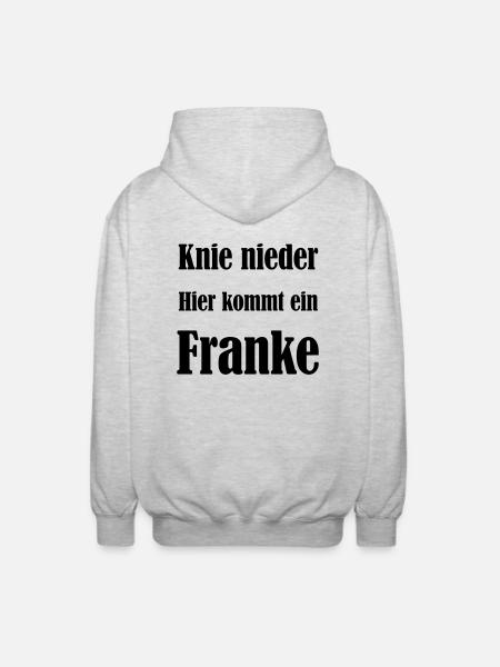 Franke - Unisex Kapuzenjacke - Hellgrau meliert