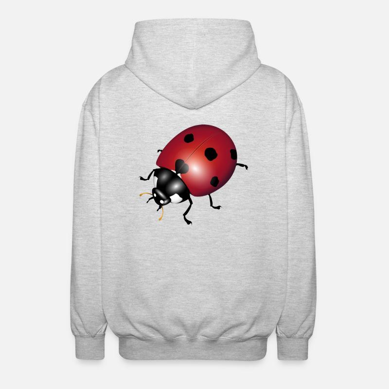 ladybugs - Unisex Hooded Jacket - light heather grey