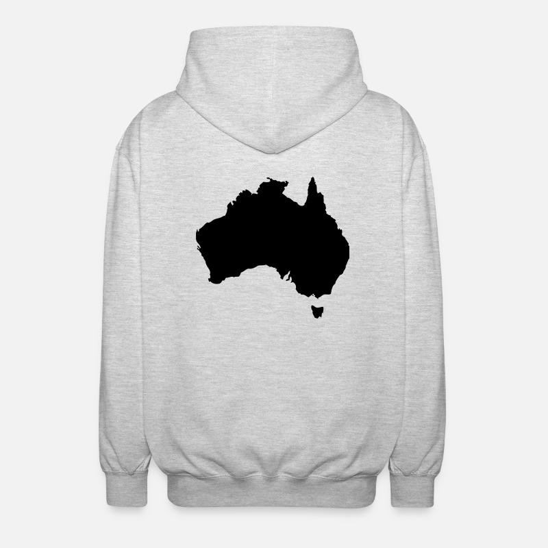 Australia - Unisex Hooded Jacket - light heather grey
