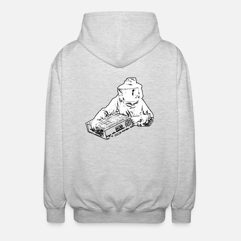Beekeeper Bees Honey Beekeeping Honeybee - Unisex Hooded Jacket - light heather grey