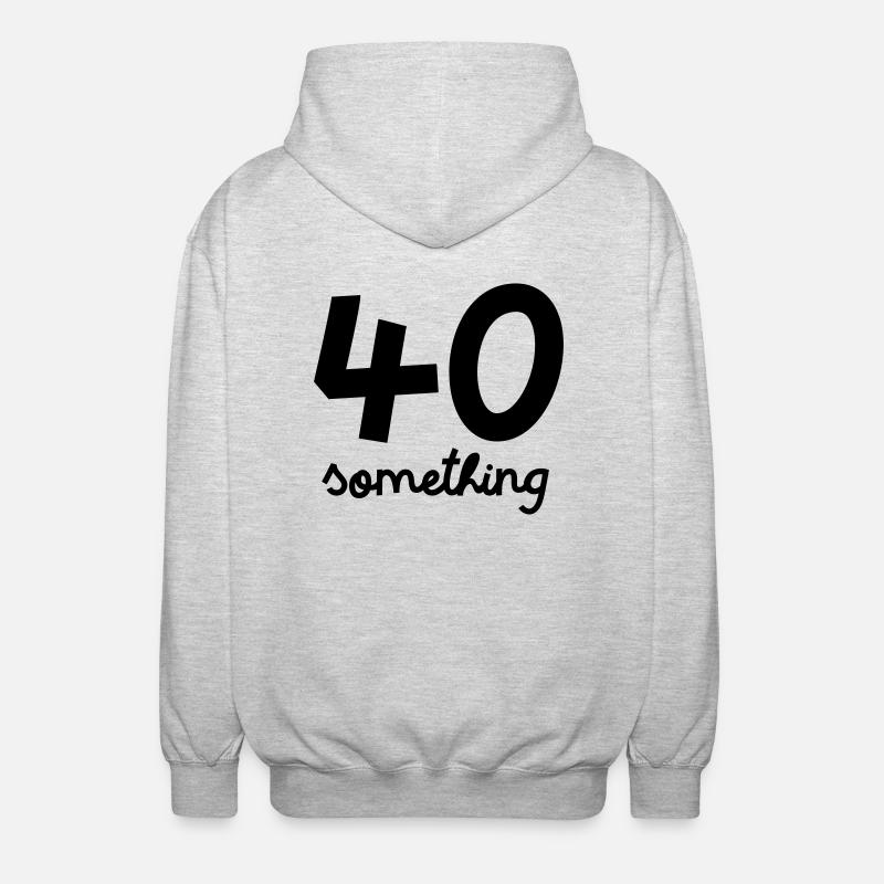 40 Something - Veste à capuche unisexe - gris clair chiné