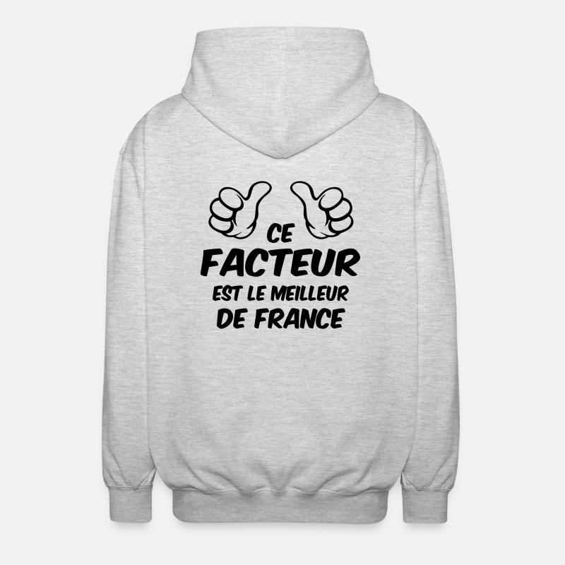 BEST FACTOR - Unisex Hooded Jacket - light heather grey