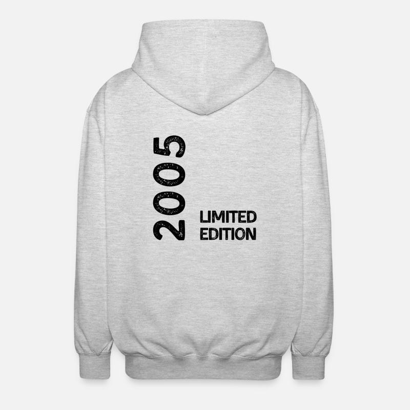 2005 limited edition - Veste à capuche unisexe - gris clair chiné