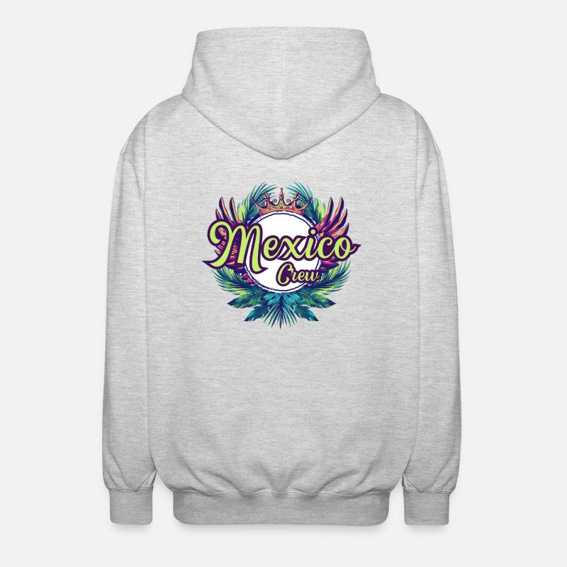 Mexico Crew Holidays - Unisex Hooded Jacket - light heather grey