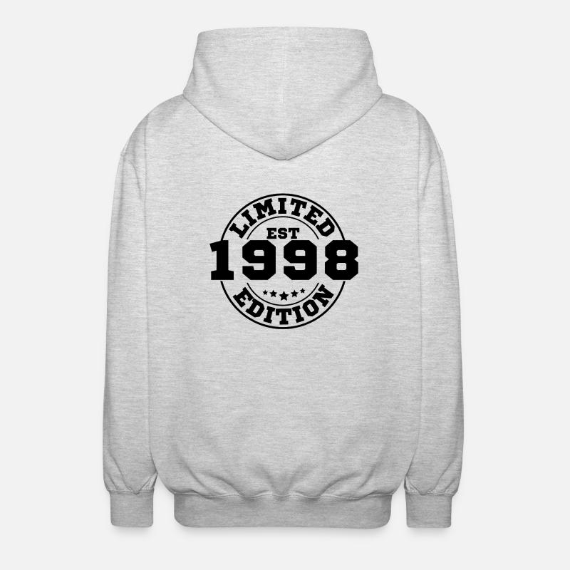 1998 Limitierte Auflage - Unisex Kapuzenjacke - Hellgrau meliert