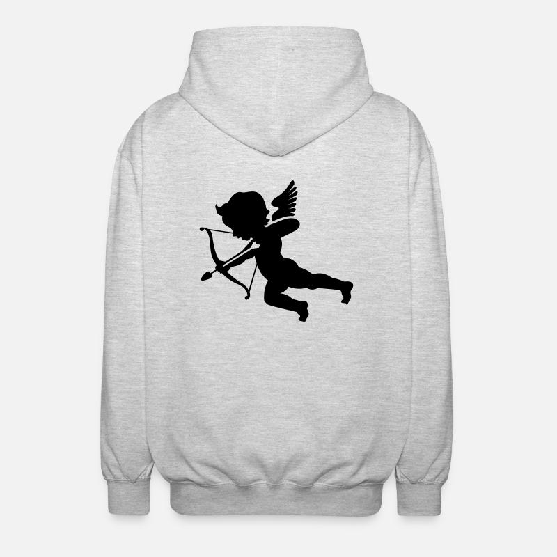 Cupidon 1 - Veste à capuche unisexe - gris clair chiné