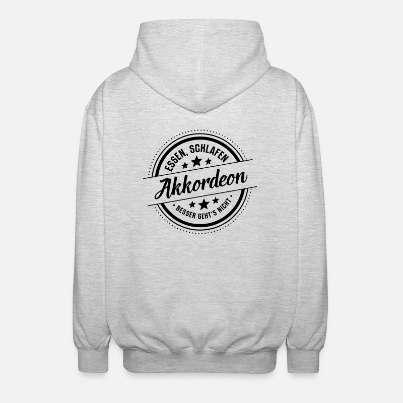 Akkordeon - Unisex Kapuzenjacke - Hellgrau meliert