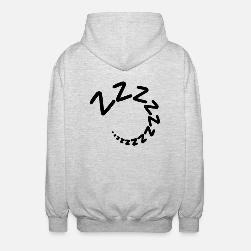Sleeping - Unisex Hooded Jacket - light heather grey