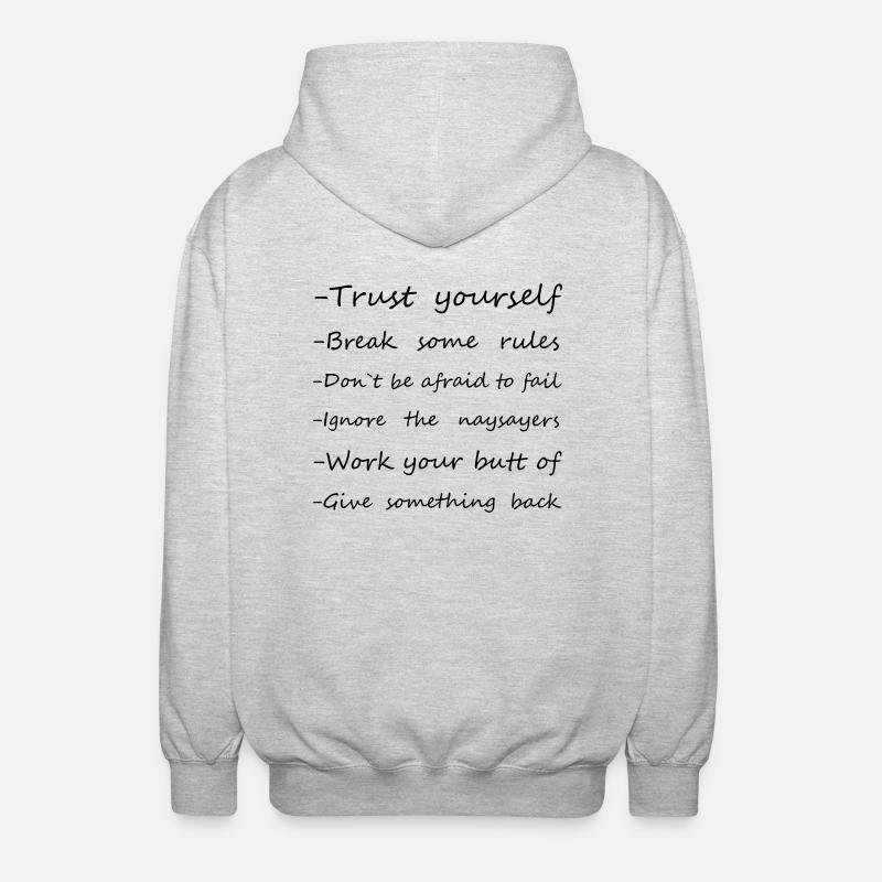 Rules - Unisex Hooded Jacket - light heather grey