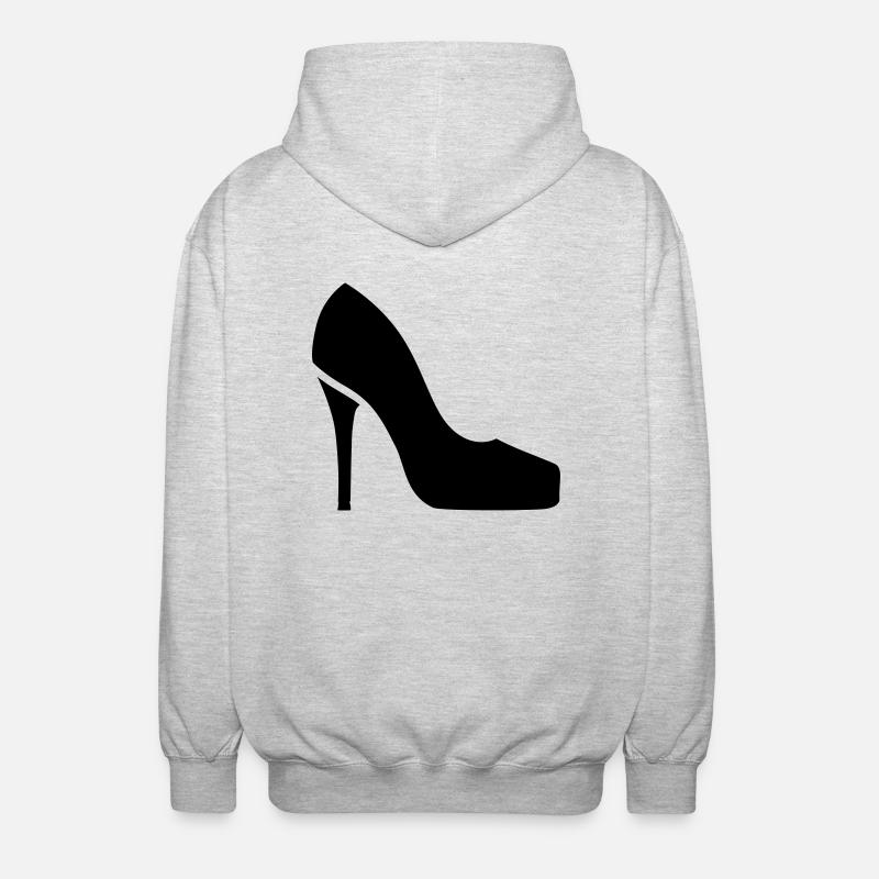 Schuh - Unisex Kapuzenjacke - Hellgrau meliert