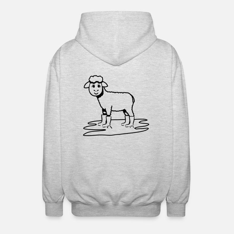 MOUTONS GUMBOOTS - Veste à capuche unisexe - gris clair chiné