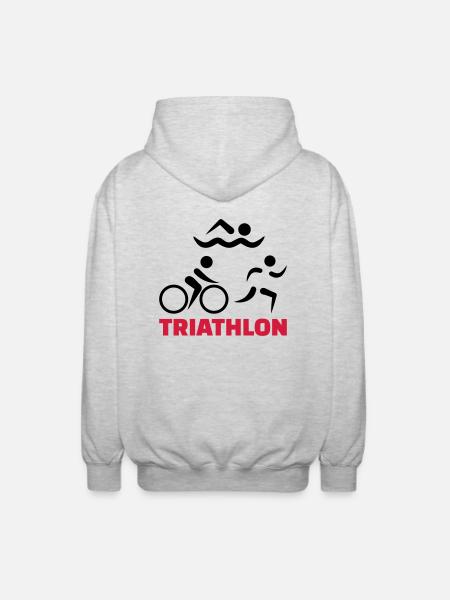 Triathlon - Unisex Hooded Jacket - light heather grey