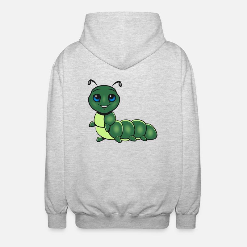chenille douce enfant - Veste à capuche unisexe - gris clair chiné
