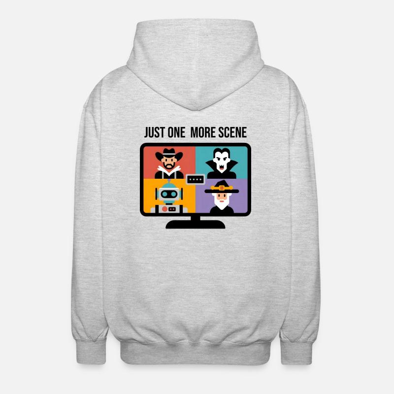 Juste une scène de plus - Veste à capuche unisexe - gris clair chiné