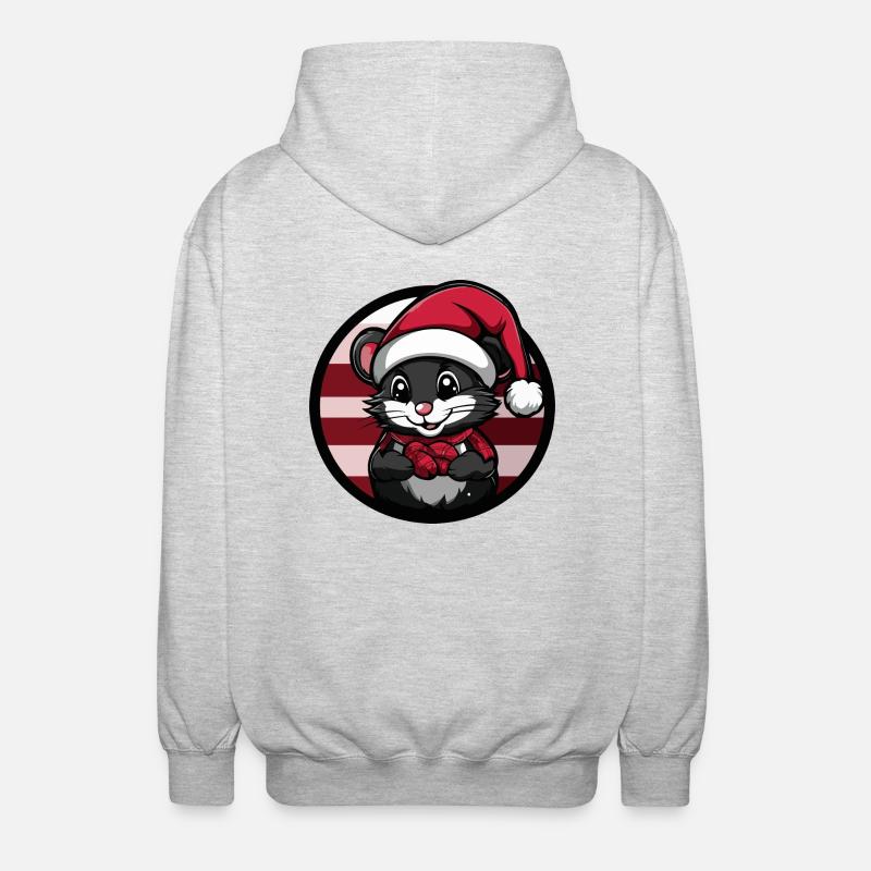 Souris Noël Noël - Veste à capuche unisexe - gris clair chiné