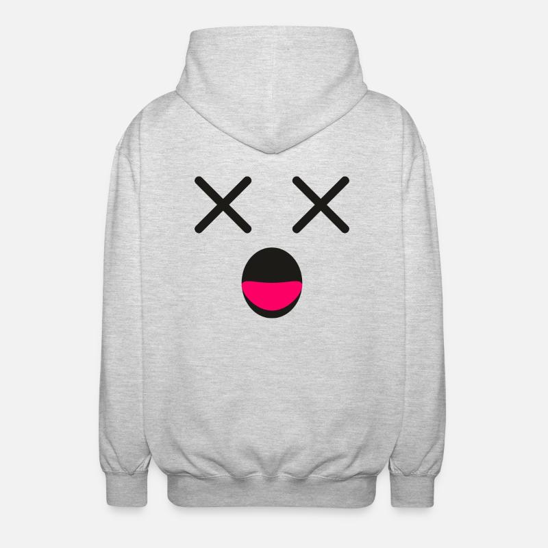 Visual expression - Unisex Hooded Jacket - light heather grey