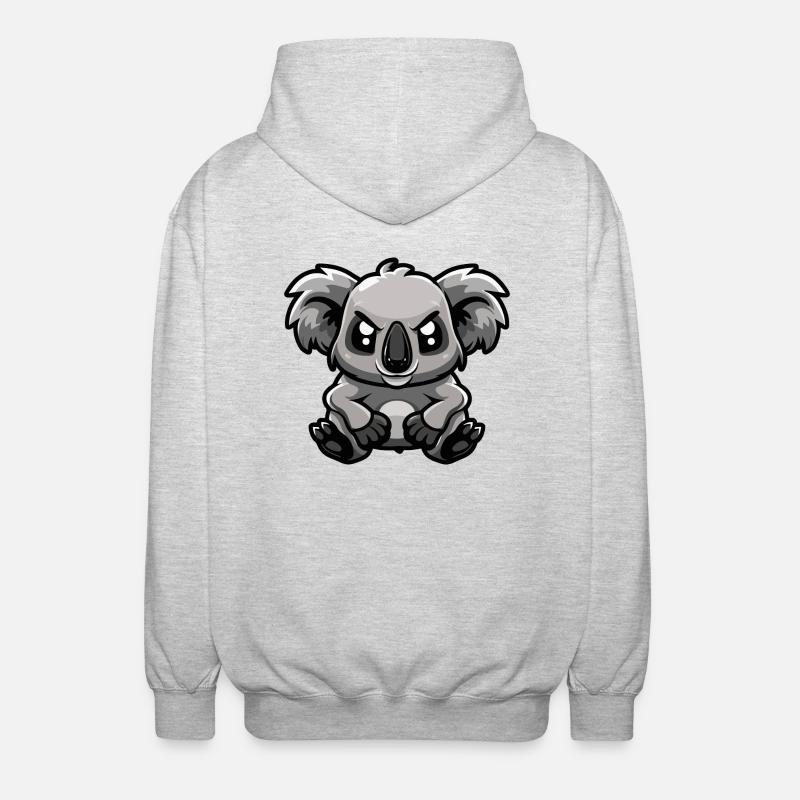 Koala Comic - Unisex Hooded Jacket - light heather grey
