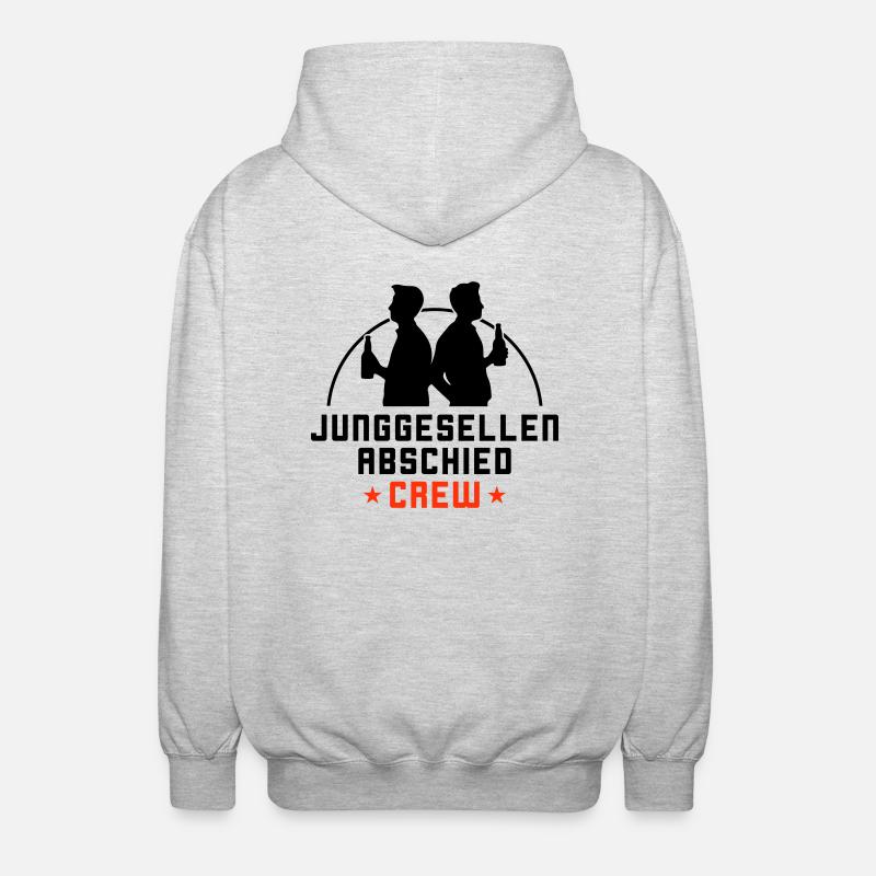 Junggesellenabschied Crew Jga - Unisex Kapuzenjacke - Hellgrau meliert