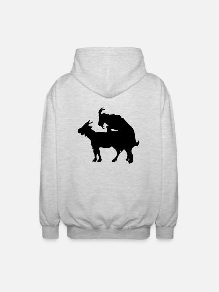 Bock - Unisex Kapuzenjacke - Hellgrau meliert