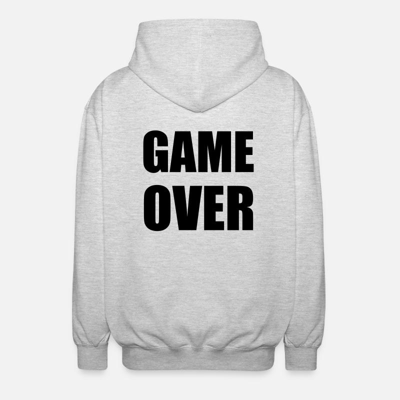 game over - Veste à capuche unisexe - gris clair chiné