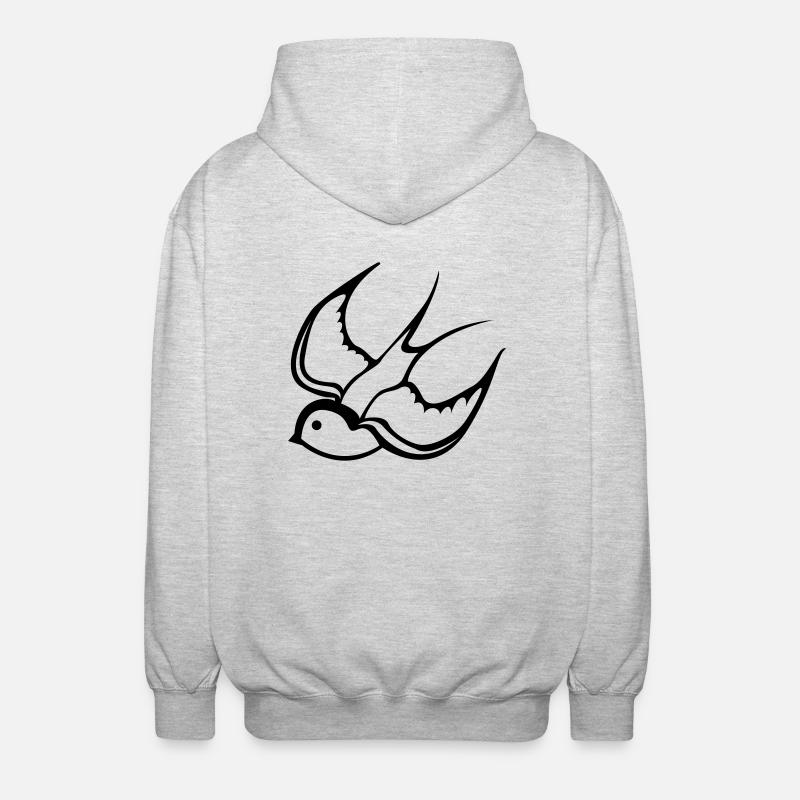 swallow - Veste à capuche unisexe - gris clair chiné