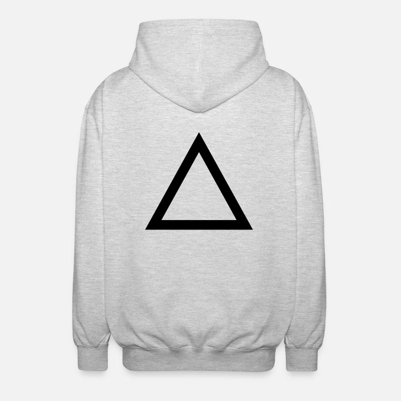 Triangle - Veste à capuche unisexe - gris clair chiné