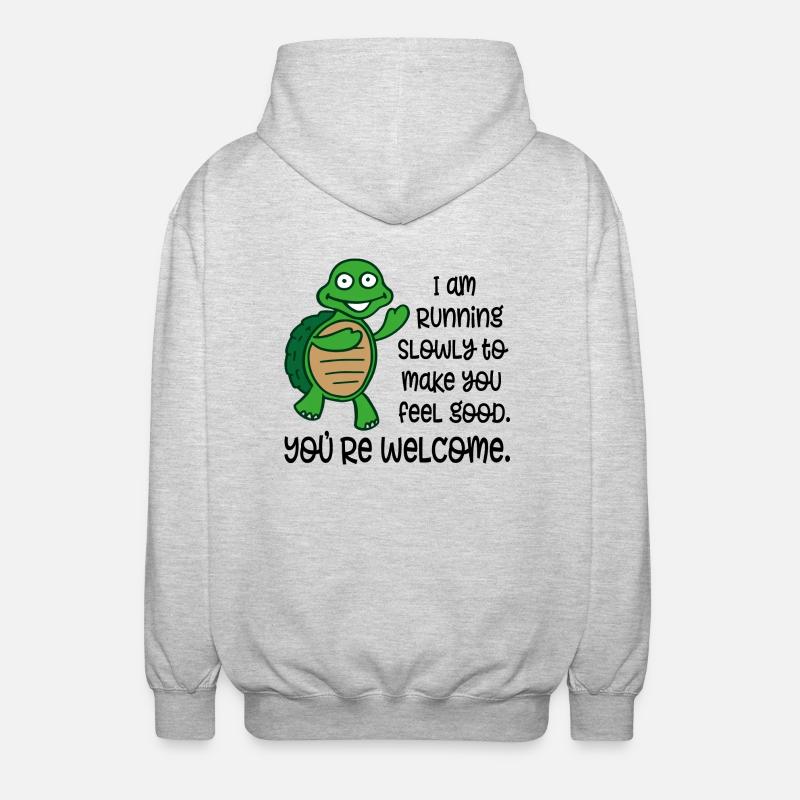 course - Veste à capuche unisexe - gris clair chiné