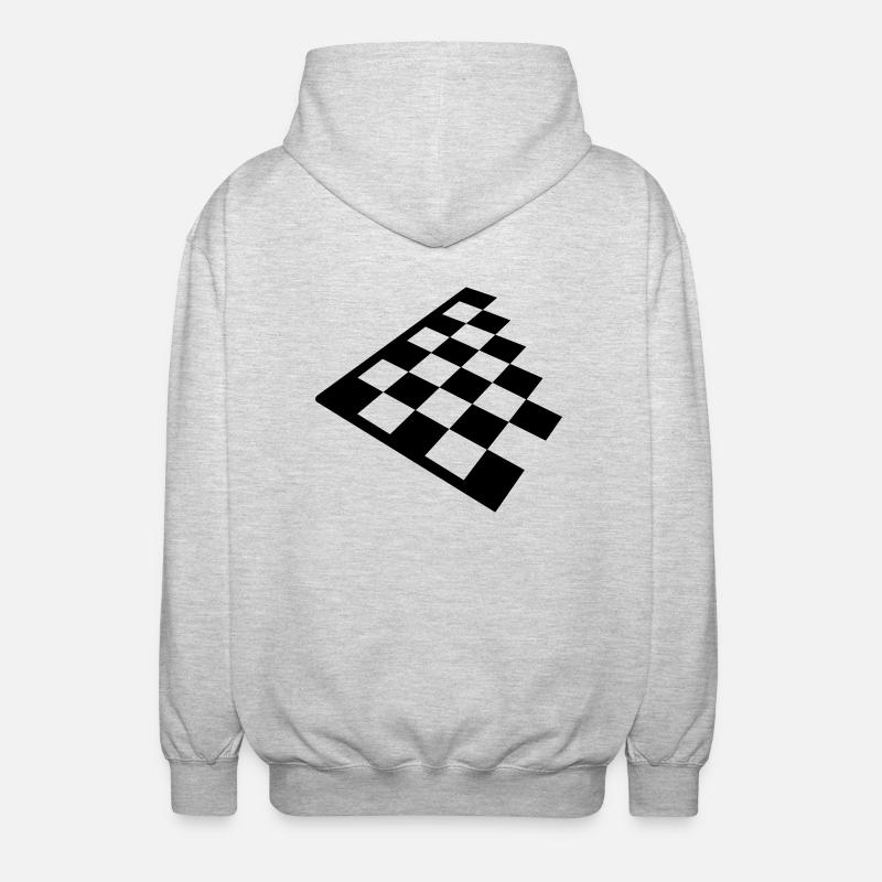 Chess - Unisex Hooded Jacket - light heather grey