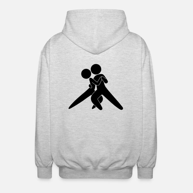 Danseur de Tango - Veste à capuche unisexe - gris clair chiné